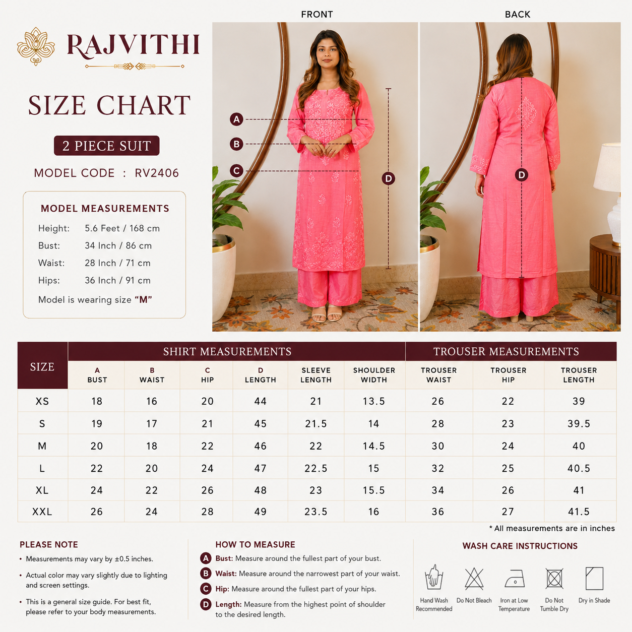 Gulabi Noor (Masleen Chikan Kurta Set)