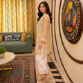 Women's Beige Chikankari Kurti | Premium Embroidered Straight Kurta | Rajvithi