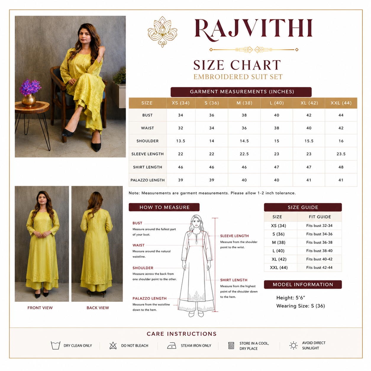 Lemon Glow (Chanderi Kurti &amp; Pant Set)
