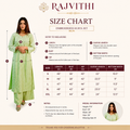 Pistachio Whisper Green Chanderi Chikankari Kurta Pant Set for Women | Rajvithi