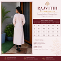 Peach Embroidered Straight Kurti with Delicate Detailing