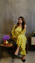 Lemon Glow (Chanderi Kurti &amp; Pant Set)