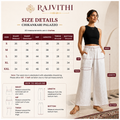 Rajvithi Women's White Lucknowi Chikankari Palazzo